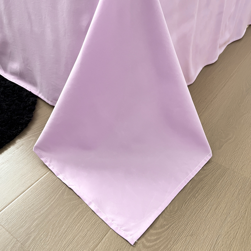 91家纺网 家纺一手货源 找家纺 沐慕家居 2024毛巾绣四件套 幸运熊猫-粉紫