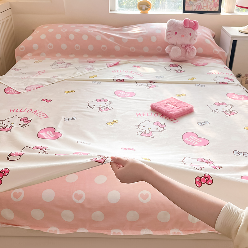 91家纺网 家纺一手货源 找家纺 （总）金爱家 2024新款三丽鸥正版授权纯棉旅行隔脏睡袋火车出行睡袋系列（送同款收纳袋）