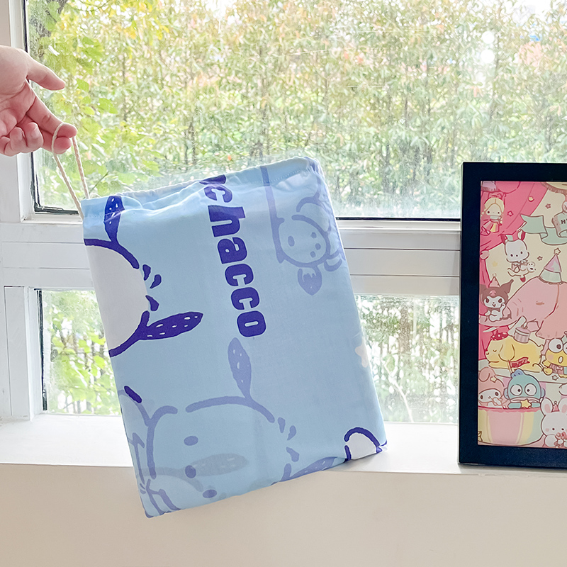 91家纺网 家纺一手货源 找家纺 金爱家 2024新款三丽鸥正版授权纯棉旅行隔脏睡袋火车出行睡袋系列（送同款收纳袋） 纯棉睡袋-欢乐帕恰狗