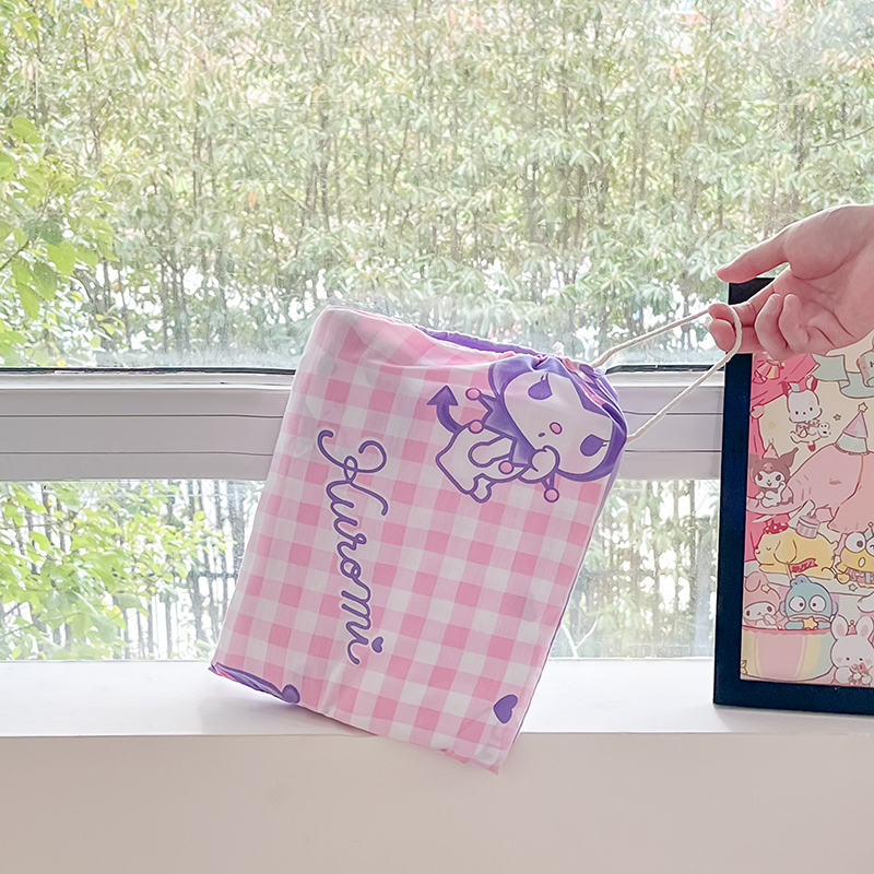 91家纺网 家纺一手货源 找家纺 金爱家 2024新款三丽鸥正版授权纯棉旅行隔脏睡袋火车出行睡袋系列（送同款收纳袋） 纯棉睡袋-库洛米之心