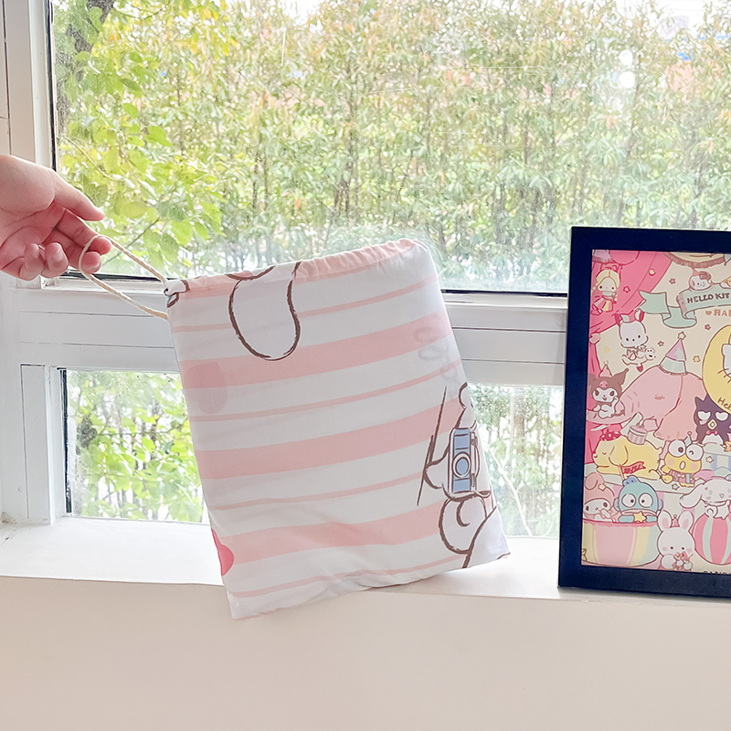 91家纺网 家纺一手货源 找家纺 金爱家 2024新款三丽鸥正版授权纯棉旅行隔脏睡袋火车出行睡袋系列（送同款收纳袋） 纯棉睡袋-快乐旅行