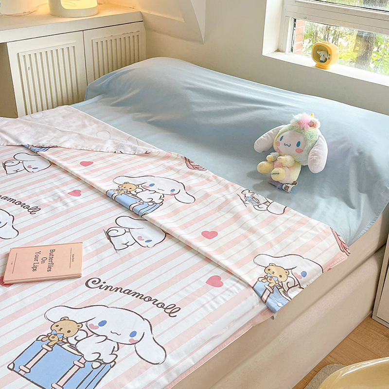 91家纺网 家纺一手货源 找家纺 金爱家 2024新款三丽鸥正版授权纯棉旅行隔脏睡袋火车出行睡袋系列（送同款收纳袋） 纯棉睡袋-快乐旅行