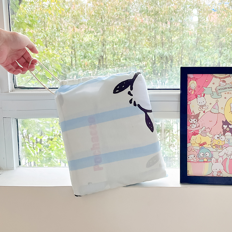 91家纺网 家纺一手货源 找家纺 金爱家 2024新款三丽鸥正版授权纯棉旅行隔脏睡袋火车出行睡袋系列（送同款收纳袋） 纯棉睡袋-快乐帕恰狗