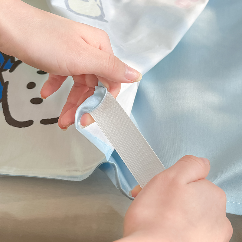 91家纺网 家纺一手货源 找家纺 金爱家 2024新款三丽鸥正版授权纯棉旅行隔脏睡袋火车出行睡袋系列（送同款收纳袋） 纯棉睡袋-快乐帕恰狗