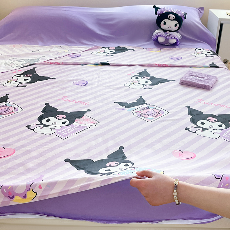 91家纺网 家纺一手货源 找家纺 金爱家 2024新款三丽鸥正版授权纯棉旅行隔脏睡袋火车出行睡袋系列（送同款收纳袋） 纯棉睡袋-美美库洛米