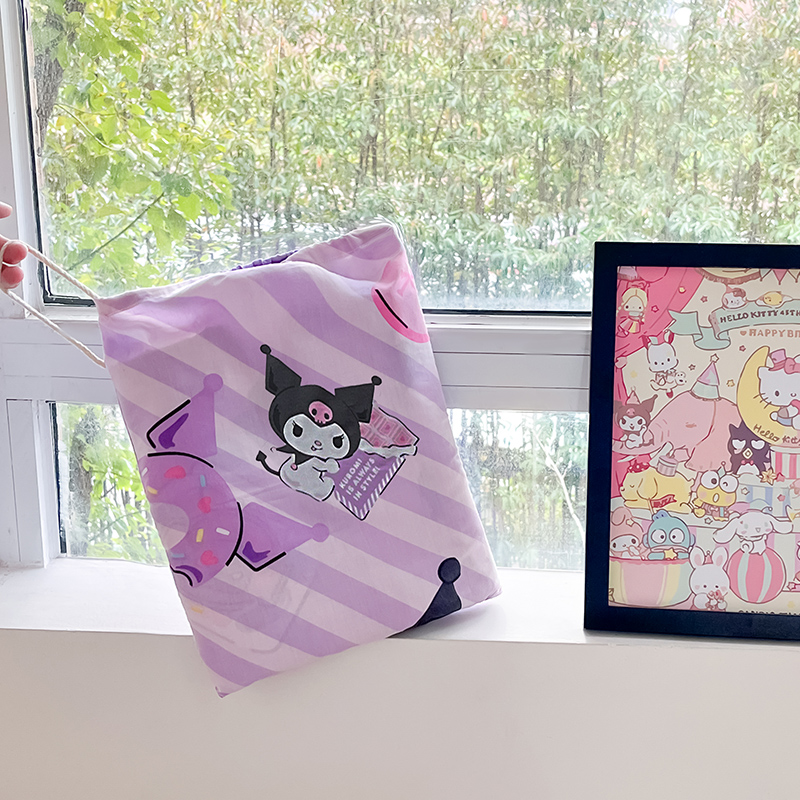 91家纺网 家纺一手货源 找家纺 金爱家 2024新款三丽鸥正版授权纯棉旅行隔脏睡袋火车出行睡袋系列（送同款收纳袋） 纯棉睡袋-美美库洛米