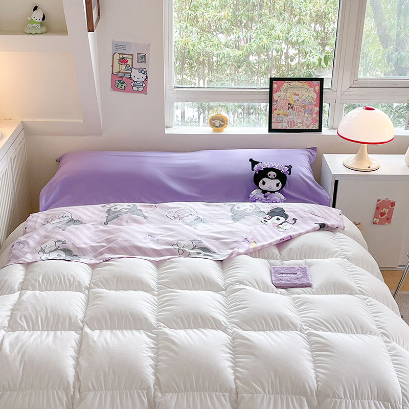 91家纺网 家纺一手货源 找家纺 金爱家 2024新款三丽鸥正版授权纯棉旅行隔脏睡袋火车出行睡袋系列（送同款收纳袋） 纯棉睡袋-美美库洛米