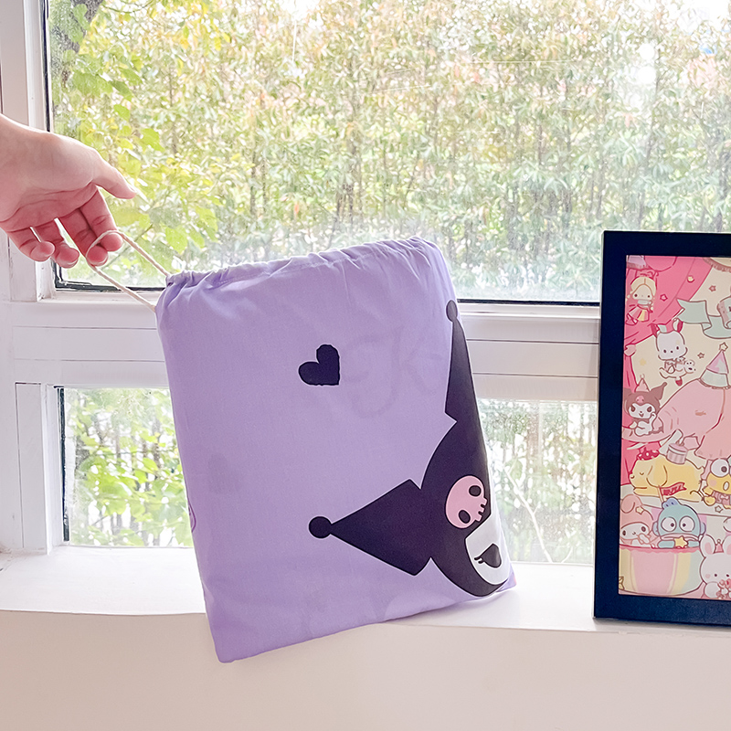 91家纺网 家纺一手货源 找家纺 金爱家 2024新款三丽鸥正版授权纯棉旅行隔脏睡袋火车出行睡袋系列（送同款收纳袋） 纯棉睡袋-梦想库洛米