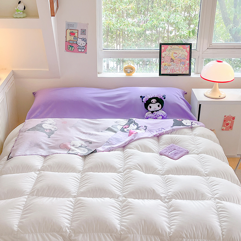 91家纺网 家纺一手货源 找家纺 金爱家 2024新款三丽鸥正版授权纯棉旅行隔脏睡袋火车出行睡袋系列（送同款收纳袋） 纯棉睡袋-魔法库洛米