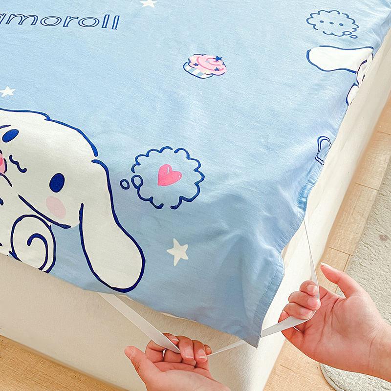 91家纺网 家纺一手货源 找家纺 金爱家 2024新款三丽鸥正版授权纯棉旅行隔脏睡袋火车出行睡袋系列（送同款收纳袋） 纯棉睡袋-牛奶玉桂狗