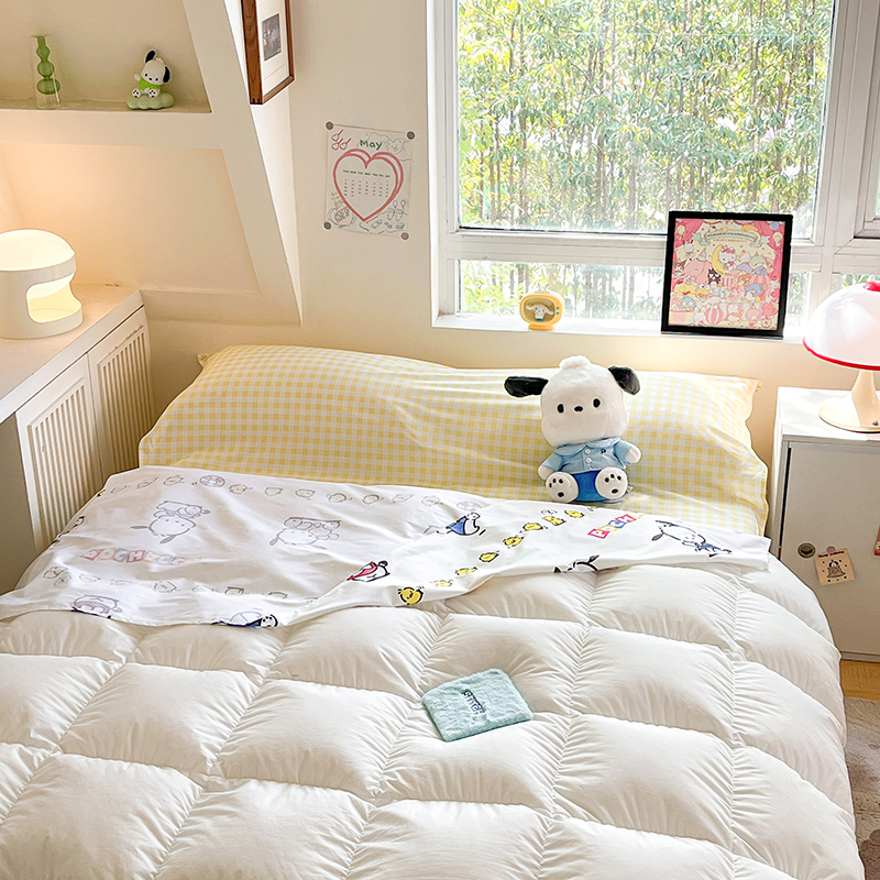 91家纺网 家纺一手货源 找家纺 金爱家 2024新款三丽鸥正版授权纯棉旅行隔脏睡袋火车出行睡袋系列（送同款收纳袋） 纯棉睡袋-帕恰伙伴