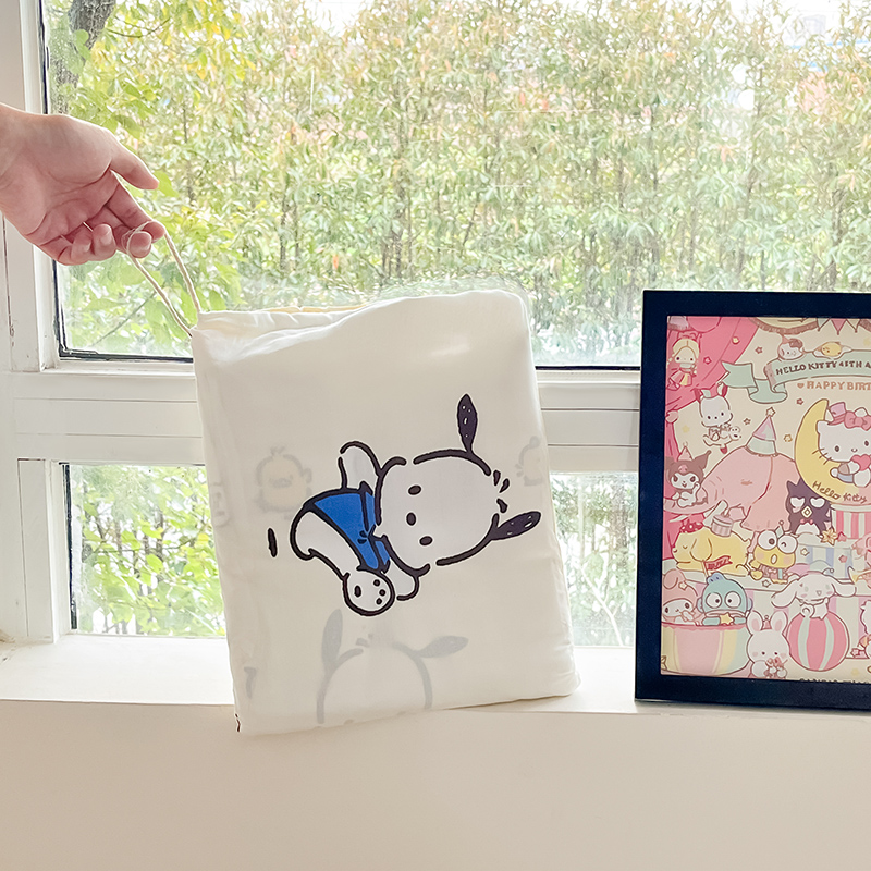 91家纺网 家纺一手货源 找家纺 金爱家 2024新款三丽鸥正版授权纯棉旅行隔脏睡袋火车出行睡袋系列（送同款收纳袋） 纯棉睡袋-帕恰伙伴