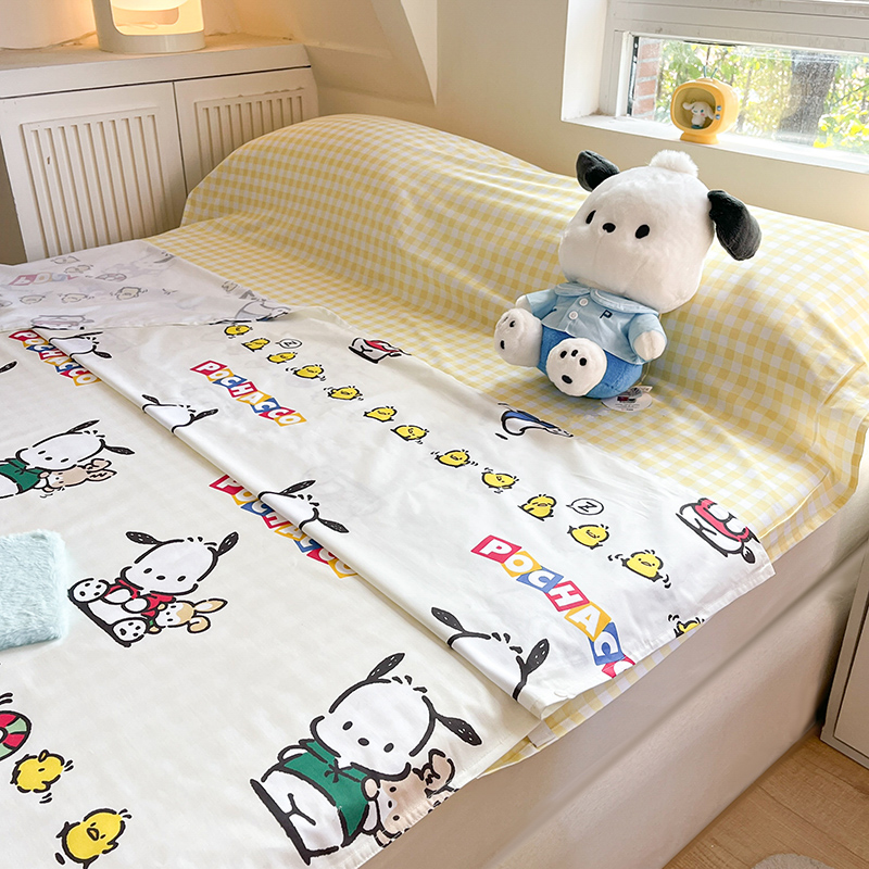 91家纺网 家纺一手货源 找家纺 金爱家 2024新款三丽鸥正版授权纯棉旅行隔脏睡袋火车出行睡袋系列（送同款收纳袋） 纯棉睡袋-帕恰伙伴