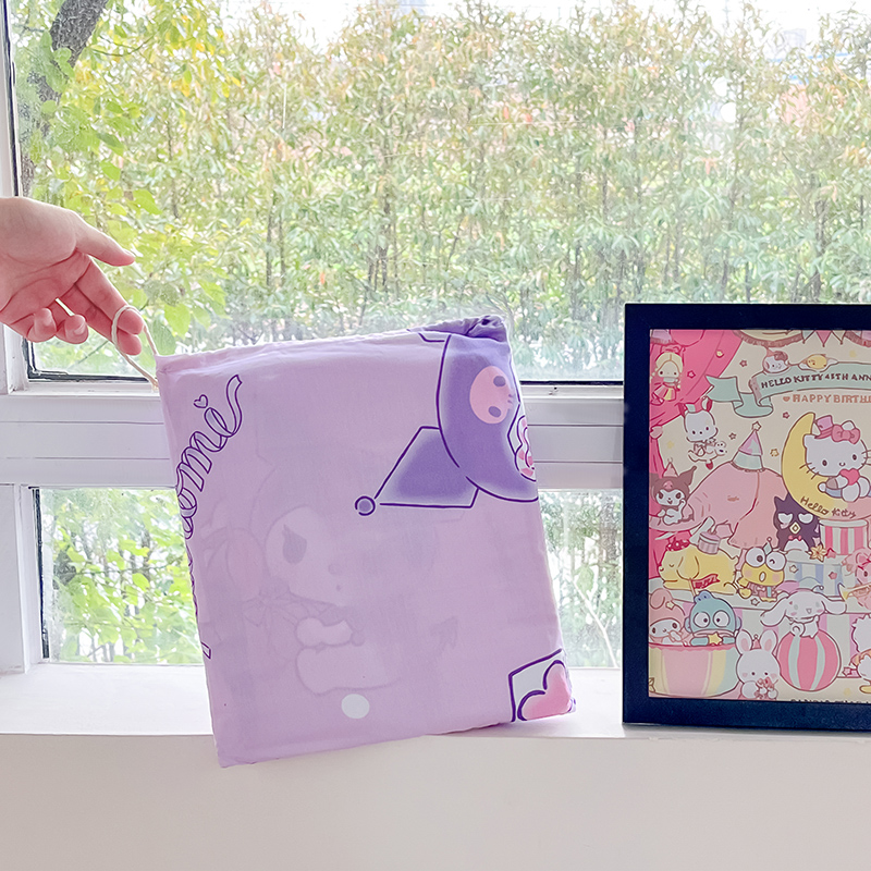 91家纺网 家纺一手货源 找家纺 金爱家 2024新款三丽鸥正版授权纯棉旅行隔脏睡袋火车出行睡袋系列（送同款收纳袋） 纯棉睡袋-气球库洛米