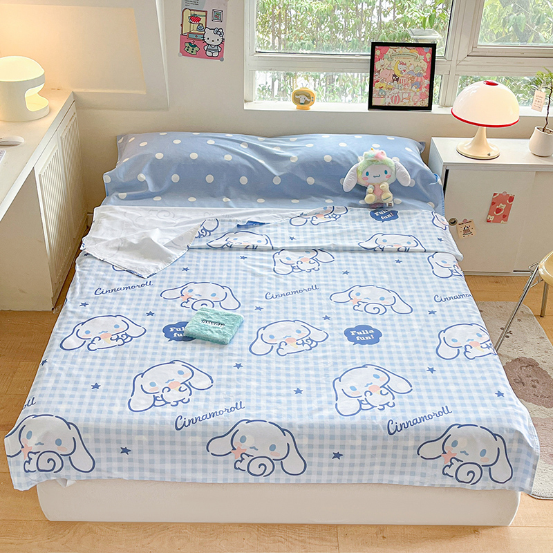 金爱家 2024新款三丽鸥正版授权纯棉旅行隔脏睡袋火车出行睡袋系列（送同款收纳袋） 纯棉睡袋-甜甜玉桂狗