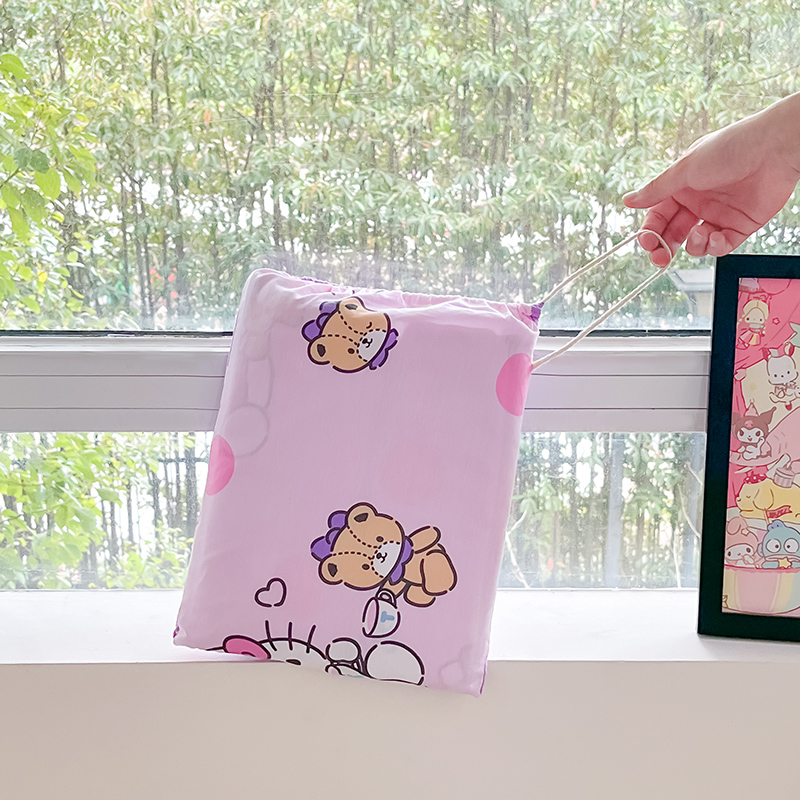 91家纺网 家纺一手货源 找家纺 金爱家 2024新款三丽鸥正版授权纯棉旅行隔脏睡袋火车出行睡袋系列（送同款收纳袋） 纯棉睡袋-玩偶kitty