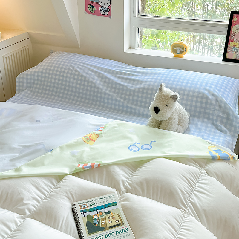 91家纺网 家纺一手货源 找家纺 金爱家 2024新款三丽鸥正版授权纯棉旅行隔脏睡袋火车出行睡袋系列（送同款收纳袋） 纯棉睡袋-微笑大眼蛙