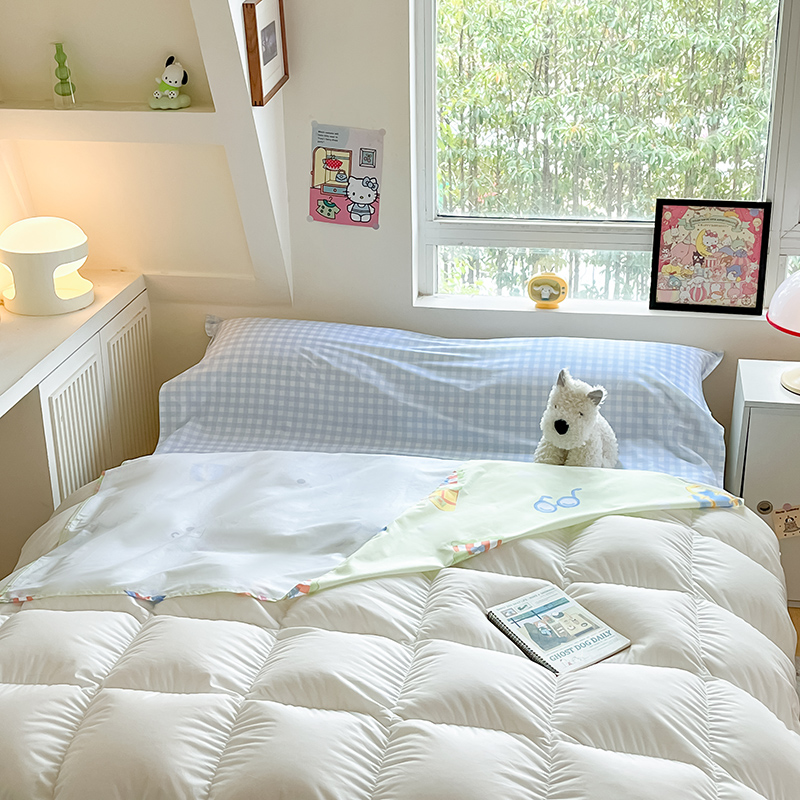 91家纺网 家纺一手货源 找家纺 金爱家 2024新款三丽鸥正版授权纯棉旅行隔脏睡袋火车出行睡袋系列（送同款收纳袋） 纯棉睡袋-微笑大眼蛙