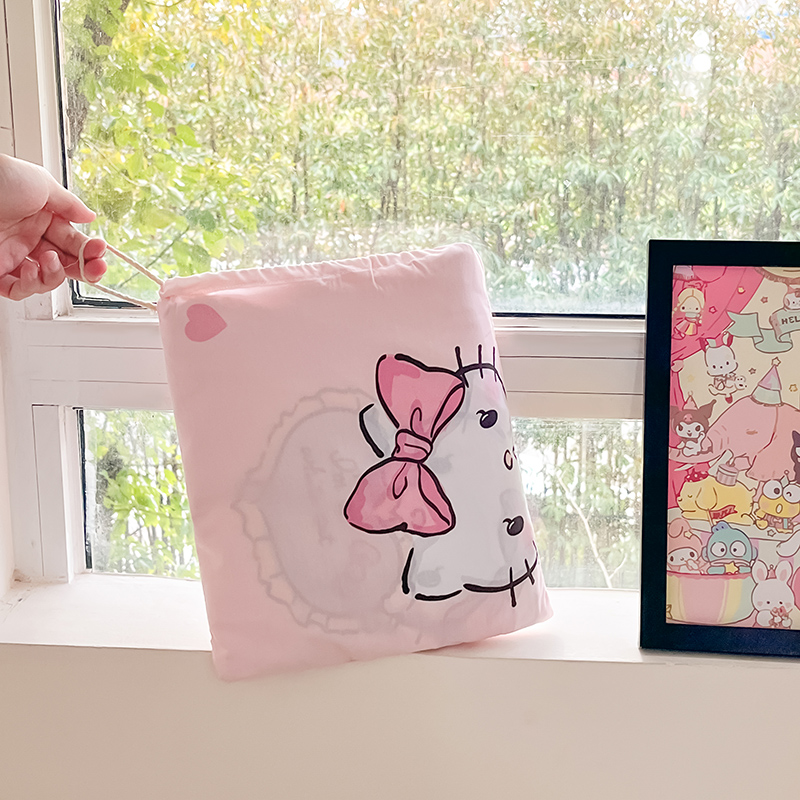 91家纺网 家纺一手货源 找家纺 金爱家 2024新款三丽鸥正版授权纯棉旅行隔脏睡袋火车出行睡袋系列（送同款收纳袋） 纯棉睡袋-音乐kitty