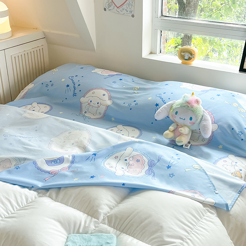 91家纺网 家纺一手货源 找家纺 金爱家 2024新款三丽鸥正版授权纯棉旅行隔脏睡袋火车出行睡袋系列（送同款收纳袋） 纯棉睡袋-玉桂狗