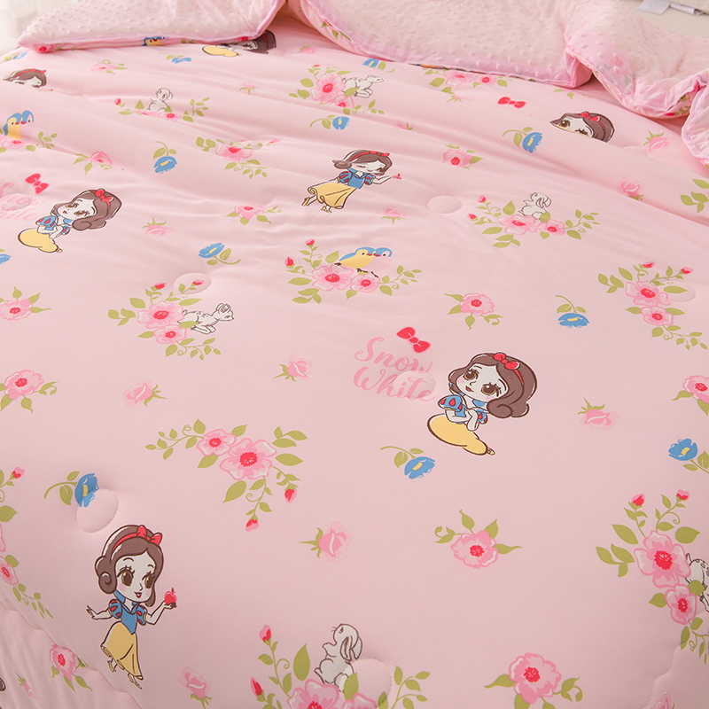 91家纺网 家纺一手货源 找家纺 艾兜坊 2024新款A类针织凉感大豆夏被 白雪公主