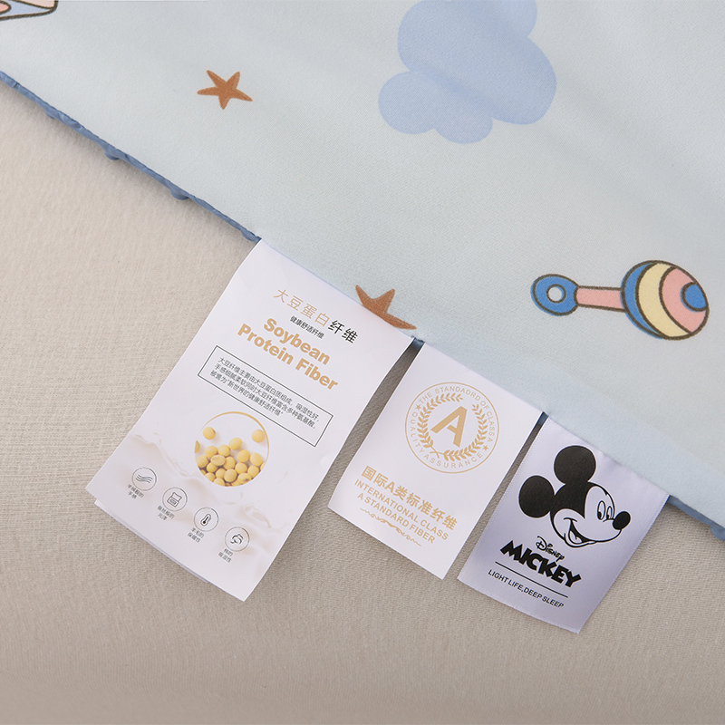 91家纺网 家纺一手货源 找家纺 艾兜坊 2024新款A类针织凉感大豆夏被 晚安米奇