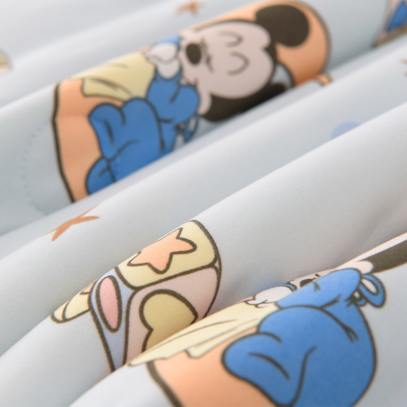 91家纺网 家纺一手货源 找家纺 艾兜坊 2024新款A类针织凉感大豆夏被 晚安米奇