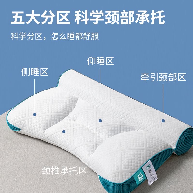 91家纺网 家纺一手货源 找家纺 （总）新款日本二代反牵引护颈枕可机洗水洗枕芯