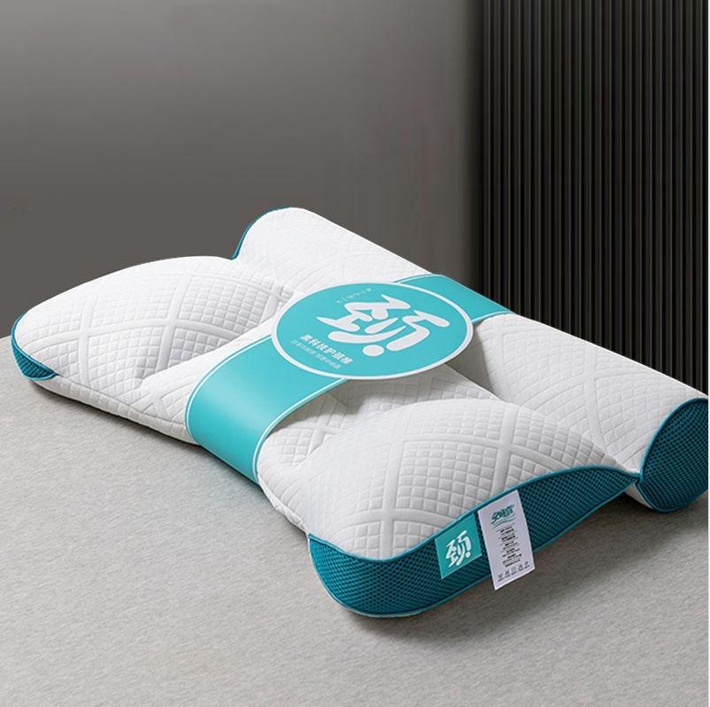 91家纺网 家纺一手货源 找家纺 轻奢超柔针织SPA透气护颈保健枕芯（三色可选）安睡枕头