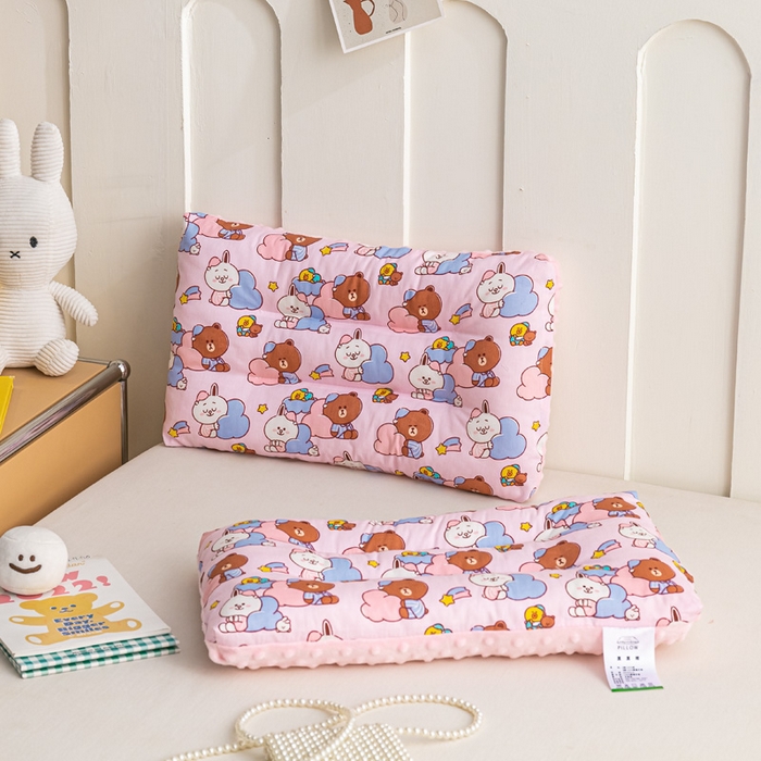 91家纺网 家纺一手货源 找家纺 芯元素 2024新款儿童全棉豆豆枕 猫猫花园