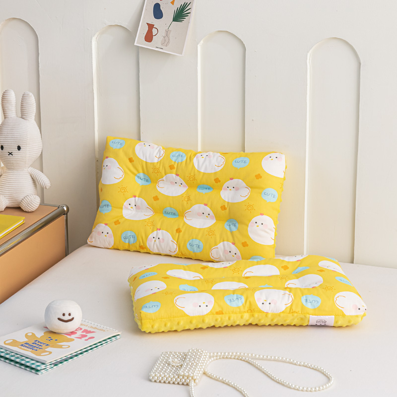 91家纺网 家纺一手货源 找家纺 芯元素 2024新款儿童全棉豆豆枕 咕咕小鸡