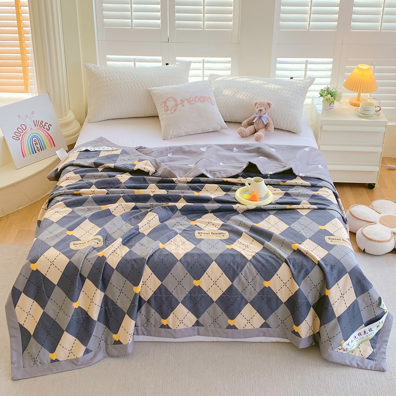 91家纺网 家纺一手货源 找家纺 2024全棉棉花印花夏被空调被夏凉被