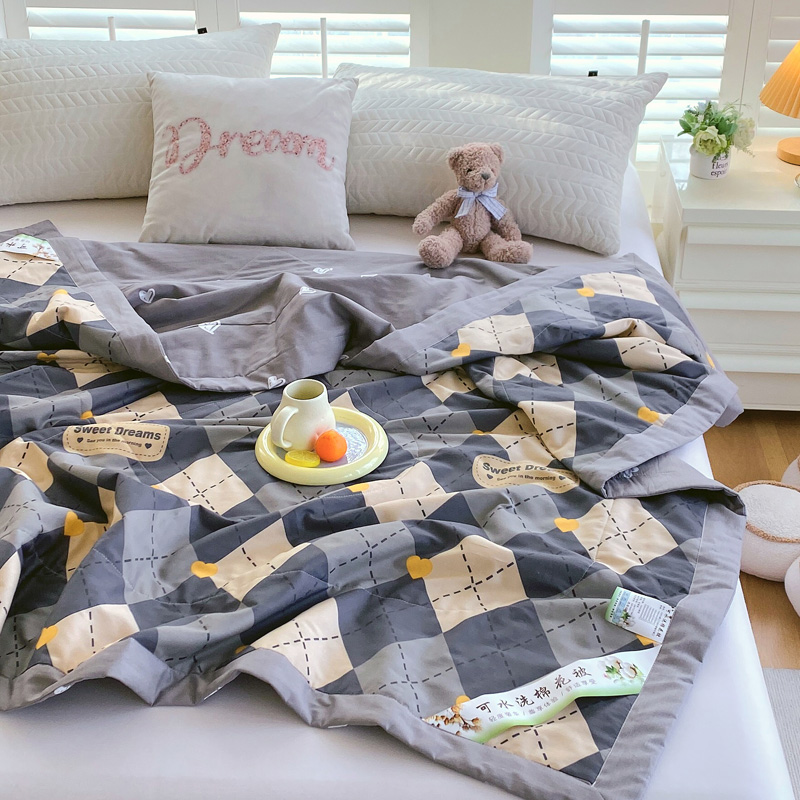 91家纺网 家纺一手货源 找家纺 2024全棉棉花印花夏被空调被夏凉被