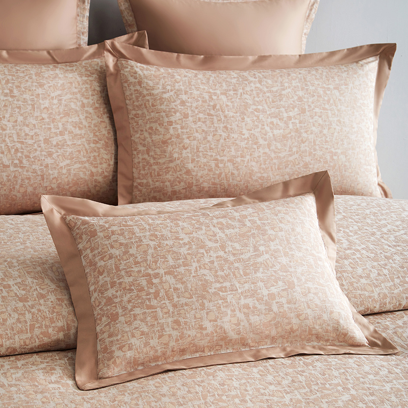 91家纺网 家纺一手货源 找家纺 【2024】100支100S全棉色织提花一件定制高端奢华直播爆款线下主推 阑珊·粉