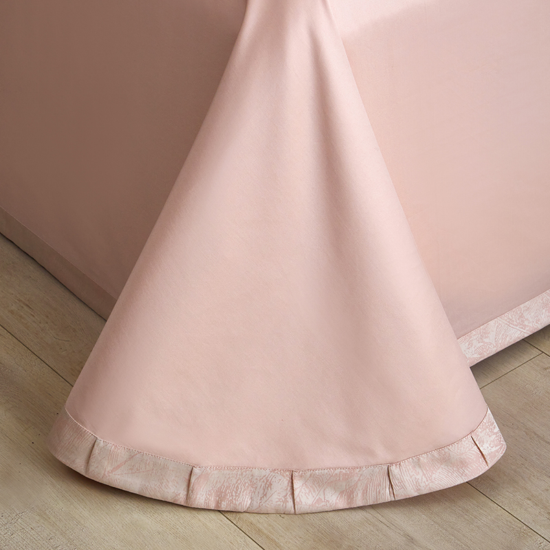 91家纺网 家纺一手货源 找家纺 【2024】100支100S全棉色织提花一件定制高端奢华直播爆款线下主推 雨林·豆沙