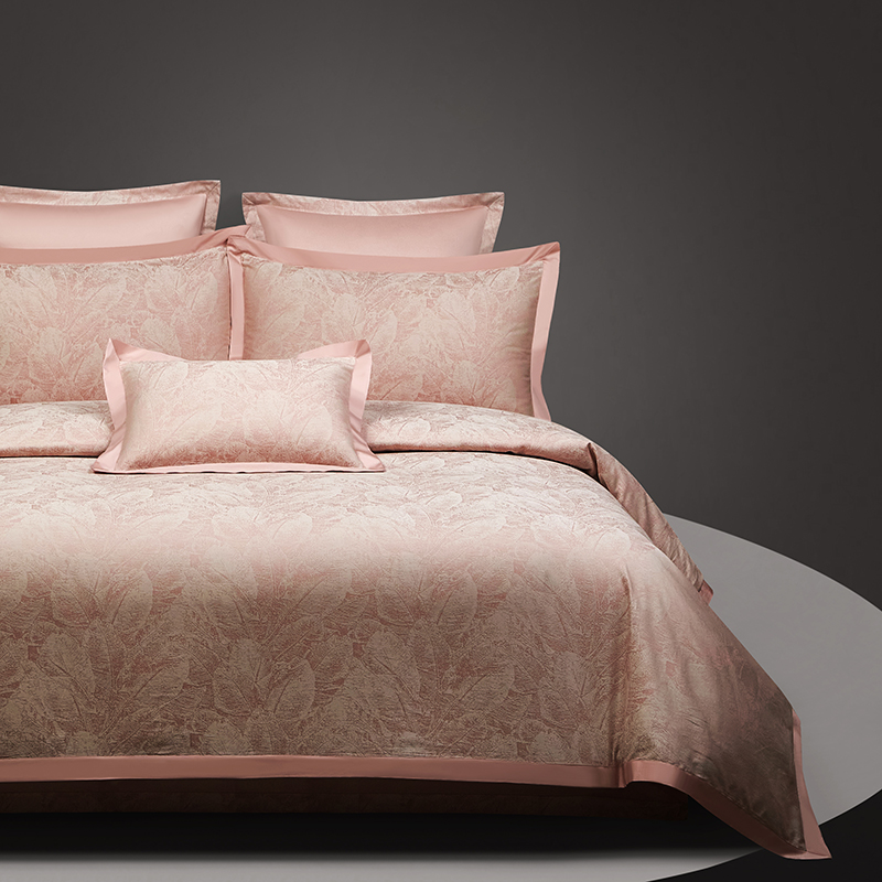 【2024】100支100S全棉色织提花一件定制高端奢华直播爆款线下主推 雨林·豆沙