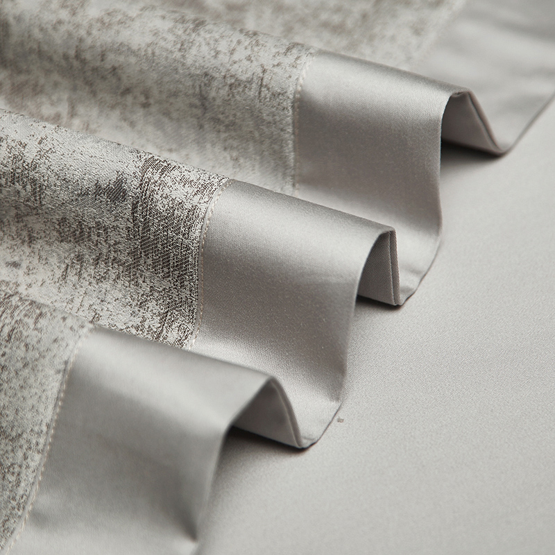 91家纺网 家纺一手货源 找家纺 【2024】100支100S全棉色织提花一件定制高端奢华直播爆款线下主推 云卷·灰