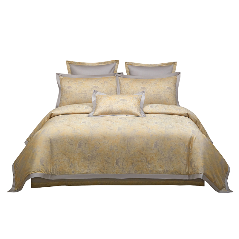 91家纺网 家纺一手货源 找家纺 【2024】100支100S全棉色织提花一件定制高端奢华直播爆款线下主推 云卷·金