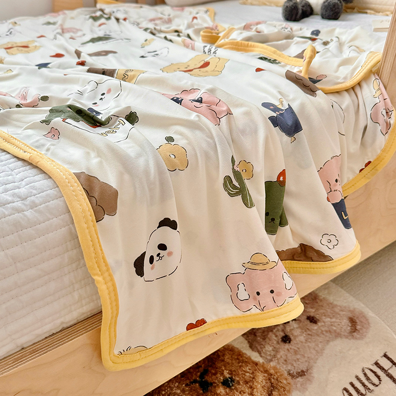 91家纺网 家纺一手货源 找家纺 嗨生活 2025新款婴儿裸睡级凉感针织毯 幼儿园夏被 儿童夏被 毯子 直播 微商 电商 好货推荐产品 茶杯狗狗