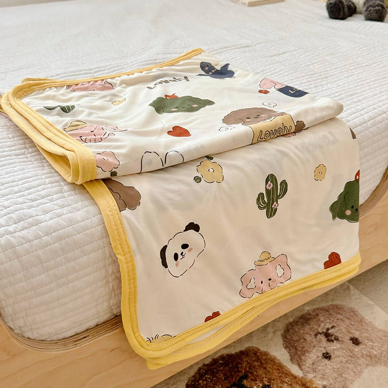 91家纺网 家纺一手货源 找家纺 嗨生活 2025新款婴儿裸睡级凉感针织毯 幼儿园夏被 儿童夏被 毯子 直播 微商 电商 好货推荐产品 茶杯狗狗