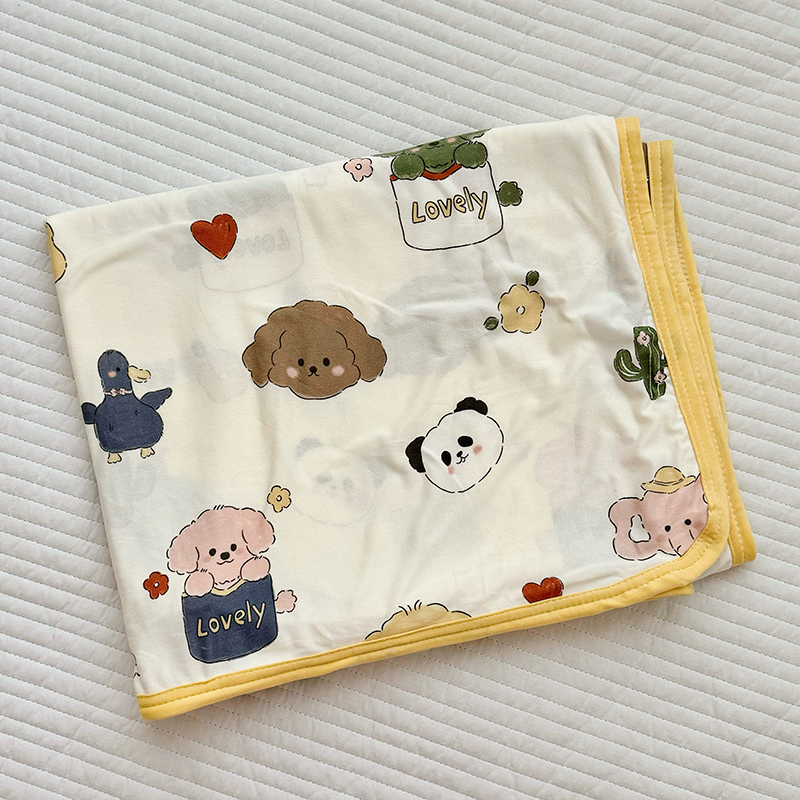 91家纺网 家纺一手货源 找家纺 嗨生活 2025新款婴儿裸睡级凉感针织毯 幼儿园夏被 儿童夏被 毯子 直播 微商 电商 好货推荐产品 茶杯狗狗