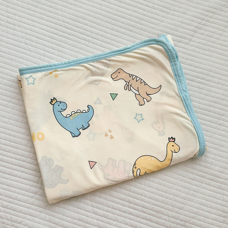 91家纺网 家纺一手货源 找家纺 嗨生活 2025新款婴儿裸睡级凉感针织毯 幼儿园夏被 儿童夏被 毯子 直播 微商 电商 好货推荐产品 多彩恐龙