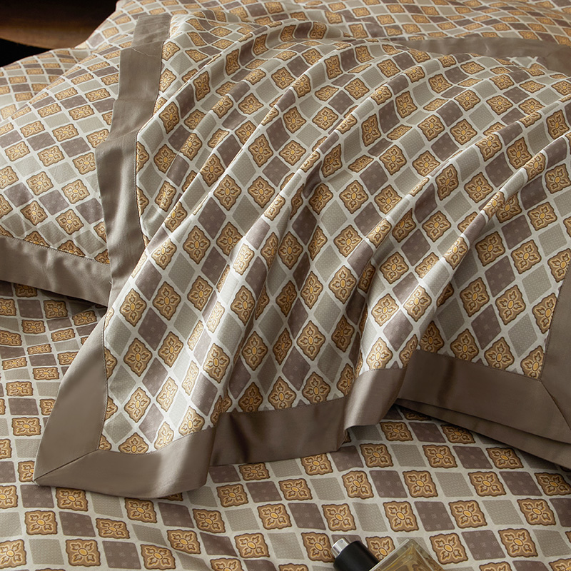 91家纺网 家纺一手货源 找家纺 【2024】100支100S全棉数码印花四件套一件定制高端奢华直播爆款线下主推 光辉