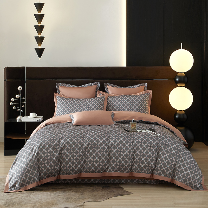 【2024】100支100S全棉数码印花四件套一件定制高端奢华直播爆款线下主推 华美