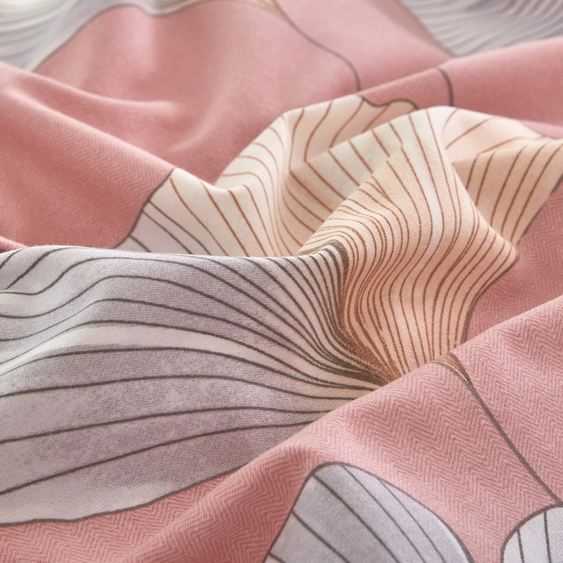 91家纺网 家纺一手货源 找家纺 金纱玉纺家纺 2024新款加厚AB版四件套 南枫-粉