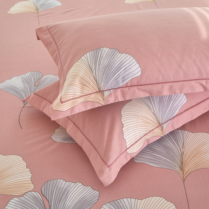 91家纺网 家纺一手货源 找家纺 金纱玉纺家纺 2024新款加厚AB版四件套 南枫-粉