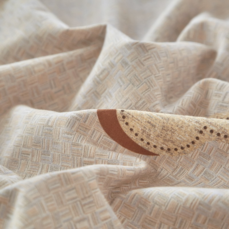 91家纺网 家纺一手货源 找家纺 金纱玉纺家纺 2024新款加厚AB版四件套 唯尚-咖