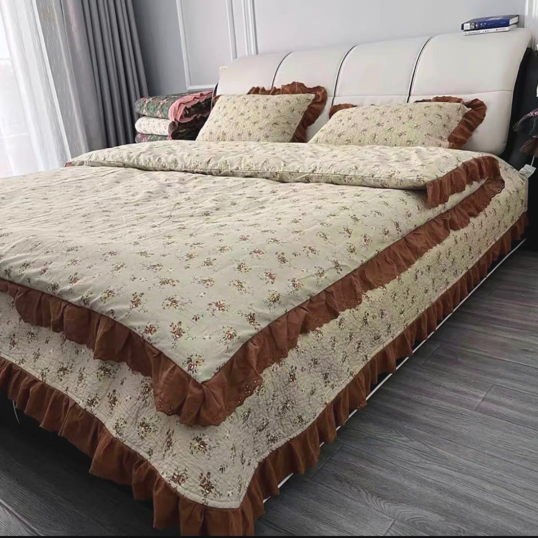 91家纺网 家纺一手货源 找家纺 （总）法式纯棉被罩200X230cm双人被套小碎花全棉被罩纯棉被罩