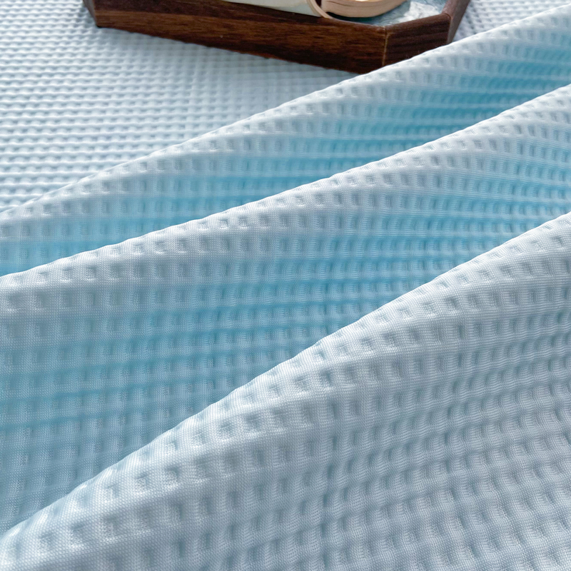 91家纺网 家纺一手货源 找家纺 触手即凉！A类创新科技新款2025双面PE夏凉席三件套蓝