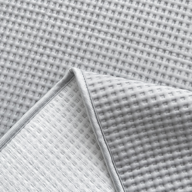 91家纺网 家纺一手货源 找家纺 触手即凉！A类创新科技新款2025双面PE夏凉席三件套 灰